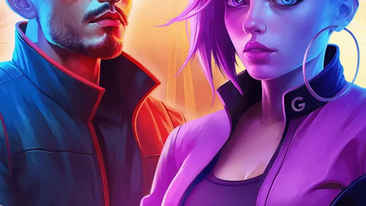 Tampilan visual slot Nitro Wilds dengan tema balap neon retro